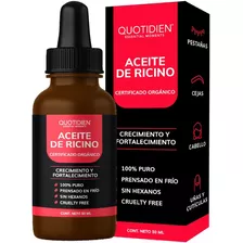 Aceite De Ricino 100% Puro Certificado Orgánico- Cabello, Pestañas, Barba Y Cejas - Castor Oil