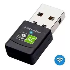 Adaptador Usb Wifi Dual Band 2.4 5ghz 600mbps Wireless 5g