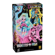 Quebra Cabeça Puzzle 200 Peças Monster High Grow