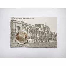 Moneda Plata Bicentenario De La Biblioteca Nacional Del Perú
