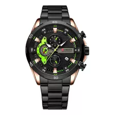 Reloj De Cuarzo De Acero Inoxidable Curren 8402 For Hombre