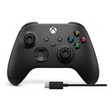 Microsoft Control Inalambrico Xbox + Cable  Usb-c Negro