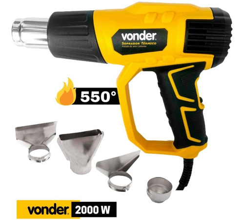 Soprador Térmico Vonder Profissional 2000w 3 Estagio 4 Bicos