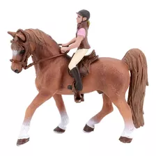 Figura Animal De Plástico Realista Brinquedo Cavalo Em