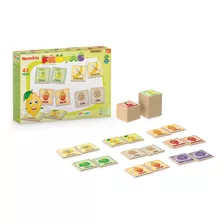 Jogo Da Memória Frutas Educativo Infantil Em Madeira