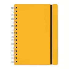 Cuaderno Studio A5 Rayado 80 Hojas Cuero Reciclado Duradero Color Amarillo