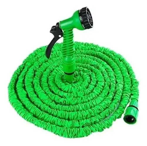 Manguera Retráctil Expandible Magica 22.5 Metros Reforzada Color Verde ...