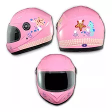 Casco Cerrado Infantil Mermaid Rosa