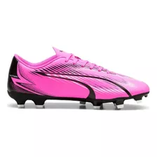 Tenis D Fútbol Puma Ultra Play Fg/ag Rosa Con Blanco 6301