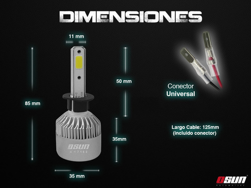 Kit Led Osun S2 Alta Intensidad P/faros Luces Independientes Foto 2