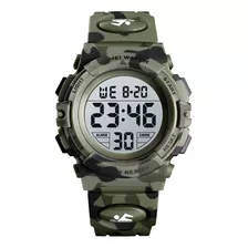 Reloj Niño Chico Camuflado Digital Sumergible Skmei 1548 