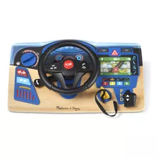 Melissa & Doug Vroom & Zoom - Volante De Madera Interactivo.