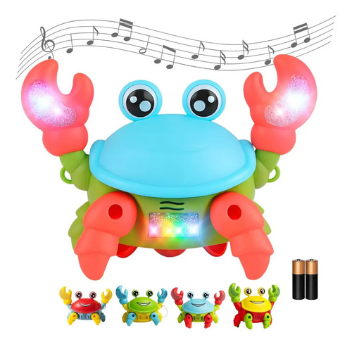 Caranguejo Fujão Musical Brinquedo Divertido Infantil