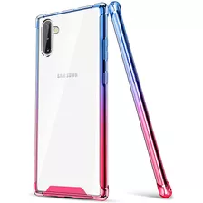 Funda Para Galaxy Note 10, Transparente/azul/rosa/resiste...