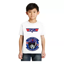 Camiseta Camisa Top Gun Maverick Infantil Criança C