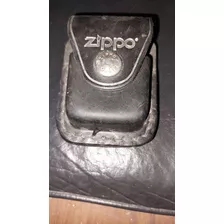 Funda Estuche Para Cinturon Zippo Cuero Negro