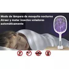 Raqueta Eléctrica Con Luz Mata Mosquitos 2 En 1 Recargable