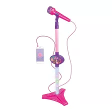 Microfone Barbie Dreamtopia Com Pedestal Mp3 Player Fun