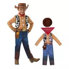 Fantasia Xerife Woody Infantil Toy Story Roupa Chapéu