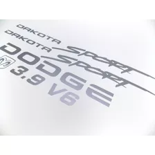 Adesivo Vinil Dodge Dakota Sport 3.9 V6 Prata Dkt39sp Ck