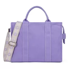 Bolso Totebag Crossbody Mujer Lona Para Compras De Cercanías