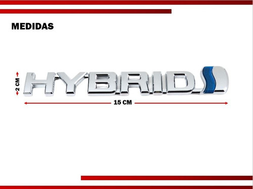 Emblema Letras Hybrid Toyota Camry Original Calidad Foto 3