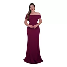 Vestido Sereia Sem Brilho Madrinhas Formandas Rose Marsala