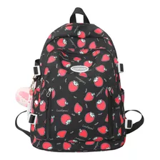 Mochilas Escolares Kawaii Para Mujer, Con Estampado De Fresa