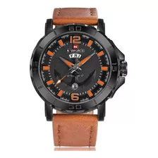 Reloj Naviforce Original Nf 9122 Cuero Ancla + Estuche