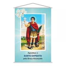 Banner Faixa Santinho Santo Expedito 40x60cm