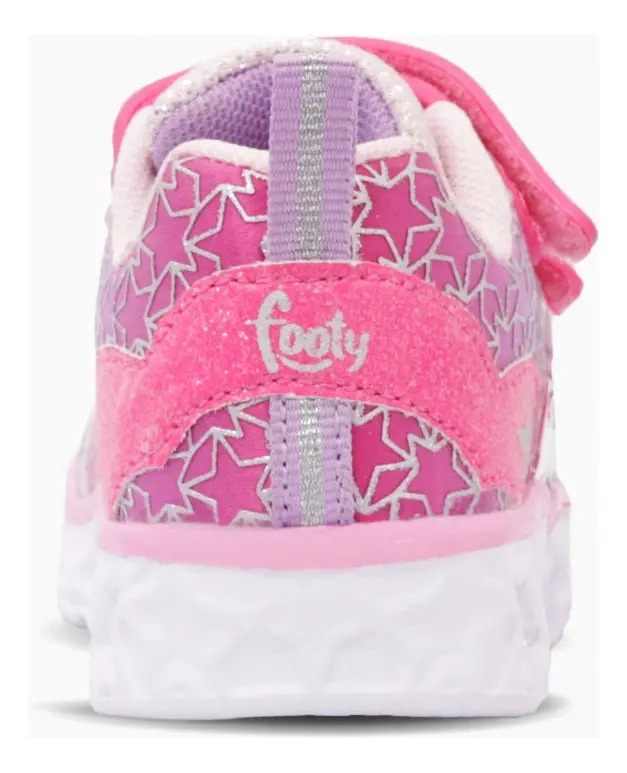 Zapatilla Footy Unicorn Wings Lila Con Luz (22 Al 26) Lila Textil 26 Ar