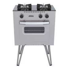 Fogao 2 Bocas Venax Mini Cook Inox Gas Glp 110