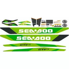 Adesivo Faixa Jet Ski Seadoo Gti 130 Se 2019 Verde