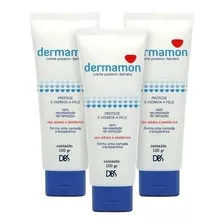 Kit 3 Barreira Dermamon Protetor Da Pele 100g