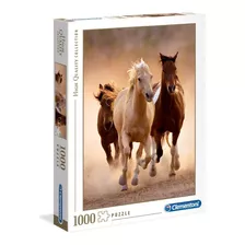 Quebra Cabeça 1000 Peças Cavalos Galopando Clementoni 39168