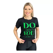 Blusa T-shirt Feminina Estampada Várias Estampas Lançamento