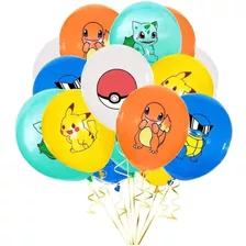 X12 Globos Látex Motivo Pokémon Fiesta Decoración 