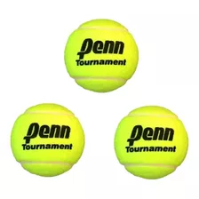 Pelota De Tenis Penn Tournament X3 Suelta Padel Polvo Cemento All Court