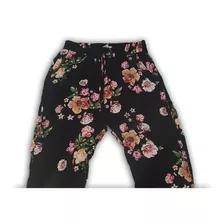 Pantalón Holgado Perola Talle M Floreado