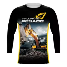 Camisa Operador Máquina Pesada Pá Carregadeira Manga Longa