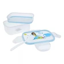 Vianda - Lunchera Infantil Con Dos Niveles Varios Colores