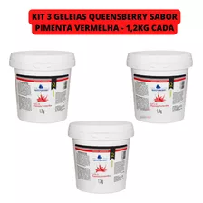 Kit 3 Geleia Queensberry Classic Sabor Pimenta Vermelha -nfe