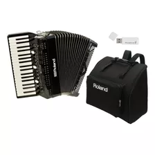 Roland V-accordion Fr-4x Bk Black Keyboard Type W/soft Case