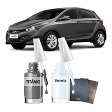 Tinta Tira Risco Hyundai Hb20 Sense 2018 Cinza Titânio