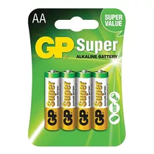 Pilha Alcalina Aa Pequena 1.5v Com 4 Unidades Gp Batteries