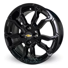 Rodas Chevrolet Meriva Montana Aro 15 4x100 (jogo) + Bicos Cor Preto-brilhante