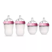 Comotomo Baby Bottle Starter Set Rosa Dos 8ounce Dos 5ounce