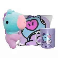 Manga Bt21 K-pop Bts Peluche Taza Y Mini Cojin 