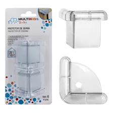 Kit 4 Protetores Quina Mesa Multikids Armário Proteção Bebê