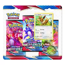 Pacote Blister Pokémon Tcg Sword & Shield Battle Styles Com